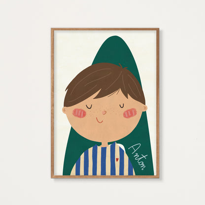 Poster Kids Illustration Boy
