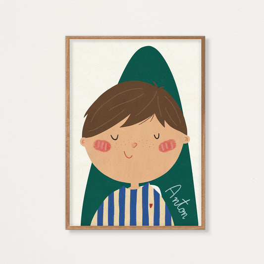 Poster Kids Illustration Boy