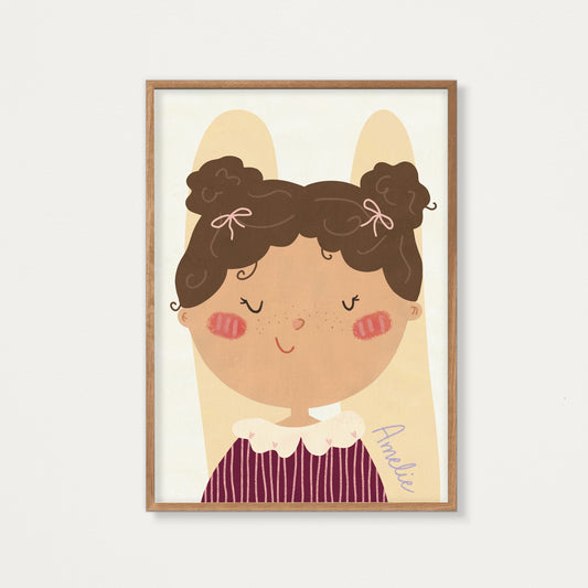 Poster Kids Illustration Girl