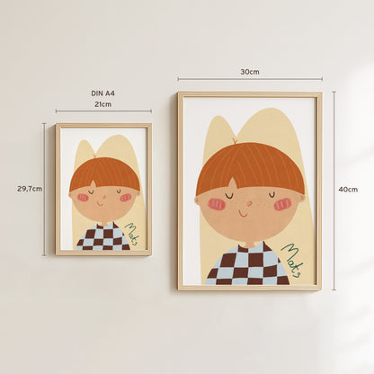Poster Kids Illustration Boy